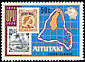 Huia Heteralocha acutirostris †  1974 UPU, stamp on stamp 2v set