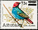 Red-headed Parrotfinch Erythrura cyaneovirens  1983 Surcharge on 1981.02, 1982.01, 1982.03 