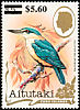 Flat-billed Kingfisher Todiramphus recurvirostris  1983 Surcharge on 1981.02, 1982.01, 1982.03 