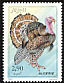 Wild Turkey Meleagris gallopavo  1990 Domestic animals 4v set