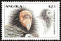 California Condor Gymnogyps californianus  2000 Animals of the world 4v set