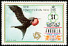 Magnificent Frigatebird Fregata magnificens  1976 Overprint NEW CONSTITUTION on 1972.01 