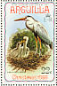 Great Blue Heron Ardea herodias  1980 Christmas Sheet