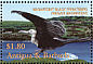 Magnificent Frigatebird Fregata magnificens  2001 Vanishing species of the Caribbean 6v sheet