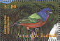 Painted Bunting Passerina ciris  2001 Vanishing species of the Caribbean 6v sheet