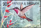Magenta-throated Woodstar Philodice bryantae  2002 Fauna and flora of the Caribbean 9v sheet
