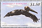 Brown Pelican Pelecanus occidentalis  2002 Endangered animals 9v sheet