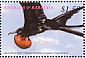 Magnificent Frigatebird Fregata magnificens  2002 Endangered animals 9v sheet