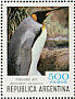 King Penguin Aptenodytes patagonicus  1980 Antarctic Argentina 12v sheet