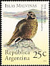 White-bridled Finch Melanodera melanodera  1994 Islas Malvinas 4v set