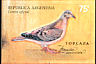 Eared Dove Zenaida auriculata  2000 Doves Booklet, sa