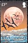 Sooty Tern Onychoprion fuscatus  2004 Lunar eclipse 4v set