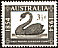 Black Swan Cygnus atratus  1954 Western Australian postage stamp centenary 