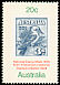 Laughing Kookaburra Dacelo novaeguineae  1978 Stamp week, stamp on stamp 