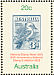Laughing Kookaburra Dacelo novaeguineae  1978 Stamp week, stamp on stamp Sheet with 4x20c