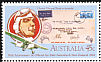 Laughing Kookaburra Dacelo novaeguineae  1984 Airmail flights 