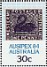 Black Swan Cygnus atratus  1984 Ausipex 84, stamp on stamp 7v sheet