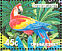 Scarlet Macaw Ara macao  1994 Zoos 5v sheet