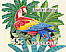 Scarlet Macaw Ara macao  1994 Zoos Booklet, sa