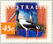 Black-necked Stork Ephippiorhynchus asiaticus  1997 Kakadu birds Strip, sa, p 12Â½x13, Pemara