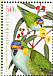 Purple-crowned Lorikeet Parvipsitta porphyrocephala  2005 Australian parrots Sheet