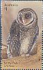 Greater Sooty Owl Tyto tenebricosa  2016 Owls Prestige booklet