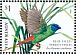 Blue-faced Parrotfinch Erythrura trichroa  2018 Thailand 2018 Blue-faced Parrotfinch 3x1v sheet