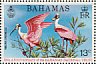 Roseate Spoonbill Platalea ajaja  1974 Bahamas National Trust Sheet