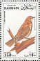 Mistle Thrush Turdus viscivorus  1992 Migratory birds Sheet