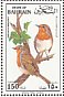 European Robin Erithacus rubecula  1992 Migratory birds Sheet