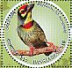 Coppersmith Barbet Psilopogon haemacephalus  2016 Birds Sheet