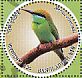 Asian Green Bee-eater Merops orientalis  2016 Birds Sheet