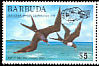 Magnificent Frigatebird Fregata magnificens  1975 Overprint USA-USSR SPACE... on 1975.02 