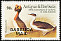 Horned Grebe Podiceps auritus  1985 Overprint BARBUDA MAIL on Antigua & B 1985.01 