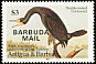 Double-crested Cormorant Nannopterum auritum  1985 Overprint BARBUDA MAIL on Antigua & B 1985.01 