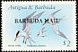 Royal Tern Thalasseus maximus  1987 Overprint BARBUDA MAIL on Antigua & B 1987.01 