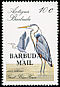 Great Blue Heron Ardea herodias  1988 Overprint BARBUDA MAIL on Antigua & B 1988.01 