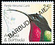 Purple-throated Carib Eulampis jugularis  1991 Overprint BARBUDA MAIL on Antigua & B 1990.01 