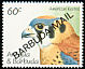 American Kestrel Falco sparverius  1991 Overprint BARBUDA MAIL on Antigua & B 1990.01 