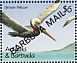 Brown Pelican Pelecanus occidentalis  1991 Overprint BARBUDA MAIL on Antigua & B 1990.02  MS