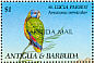 St. Lucia Amazon Amazona versicolor  1993 Overprint BARBUDA MAIL on Antigua & B 1993.01 