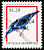 Red-legged Honeycreeper Cyanerpes cyaneus  1996 Overprint BARBUDA MAIL on Antigua & B 1995.01 