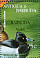 Ring-necked Duck Aythya collaris  1997 Overprint BARBUDA MAIL on Antigua & B 1995.02 Sheet