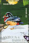 Wood Duck Aix sponsa  1997 Overprint BARBUDA MAIL on Antigua & B 1995.02 Sheet
