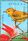 Mangrove Warbler Setophaga petechia  1997 Overprint BARBUDA MAIL on Antigua & B 1995.04 Sheet