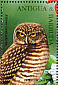 Burrowing Owl Athene cunicularia  1997 Overprint BARBUDA MAIL on Antigua & B 1995.04 Sheet