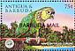Maroon-tailed Parakeet Pyrrhura melanura  2000 Overprint BARBUDA MAIL on Antigua & B 1998.01 12v sheet