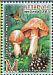 Common Redstart Phoenicurus phoenicurus  2013 Edible mushrooms Sheet with 2 sets