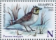 Horned Lark Eremophila alpestris  2023 Birds, winter guests of Belarus Sheet with 2 sets