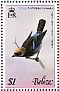 Golden-hooded Tanager Stilpnia larvata  1980 Birds Sheet, red '1980'